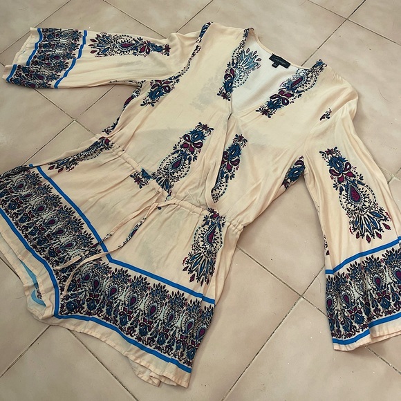 Love university Pants - Cream Boho Romper